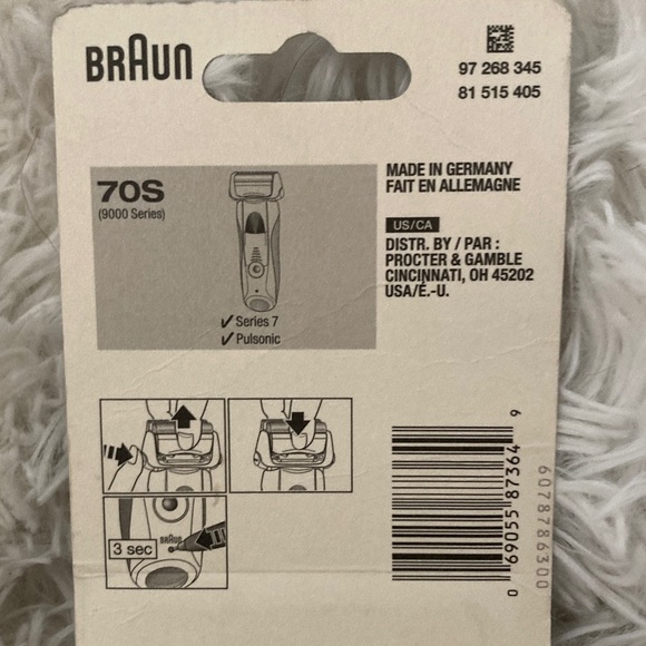 Braun Series 7 Shaving Cassette - Black and Silver - Picture 6 of 8